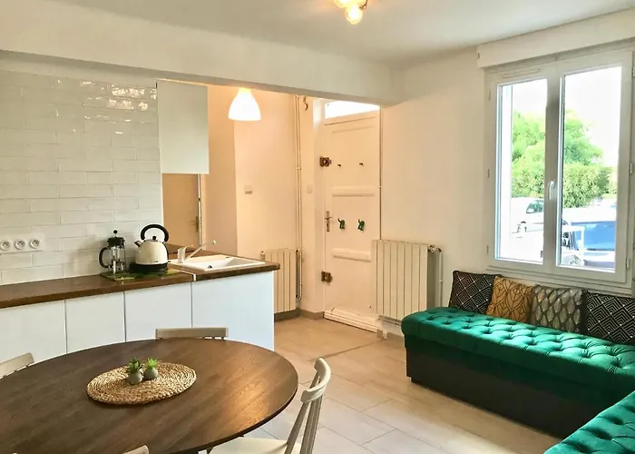 Blue Summer Vibes Appartment For 4P, Ac, Parking, Beachfront, Spa Access -5